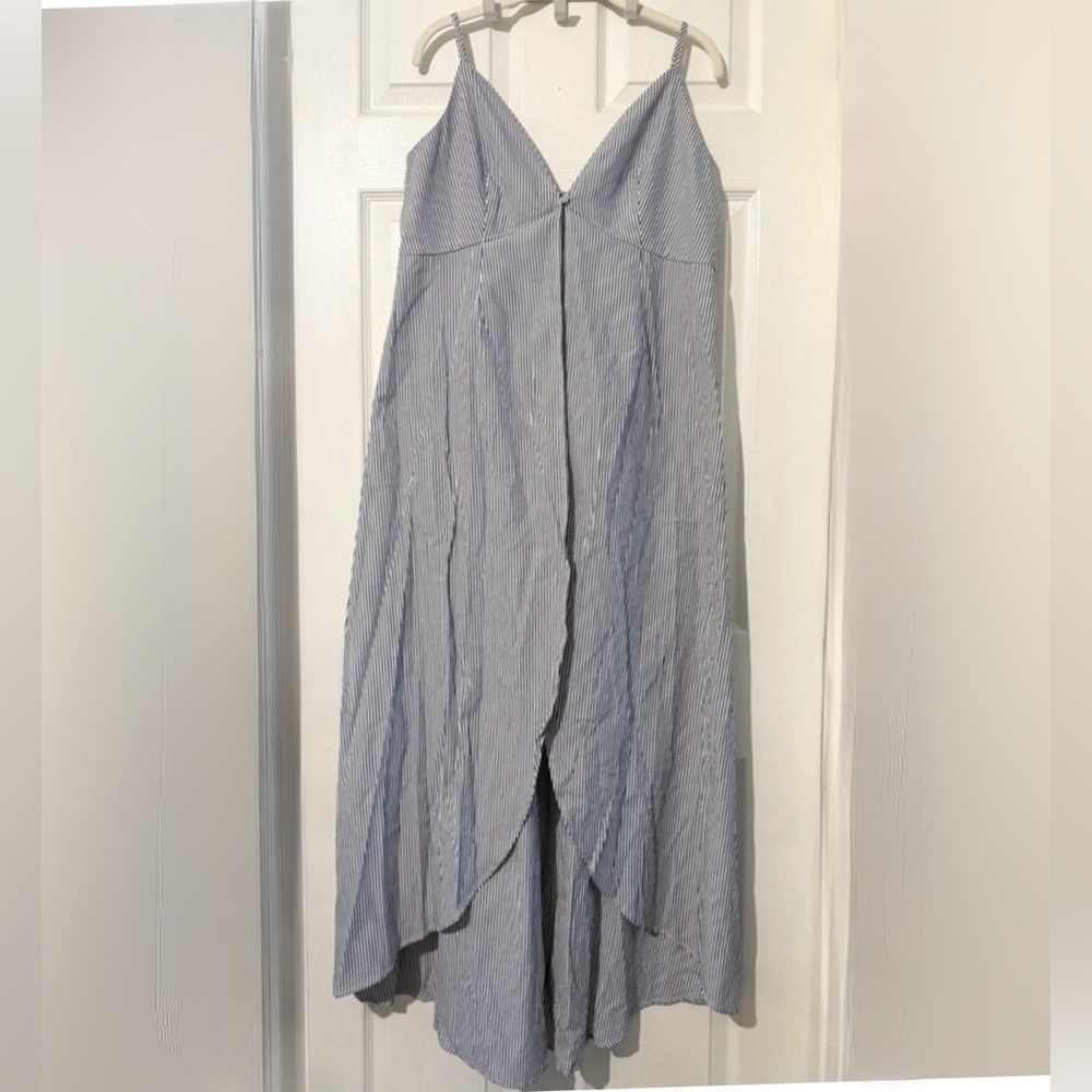 Commense Striped Long Cami Top and Wide-Leg Pants Set - Picture 7 of 15